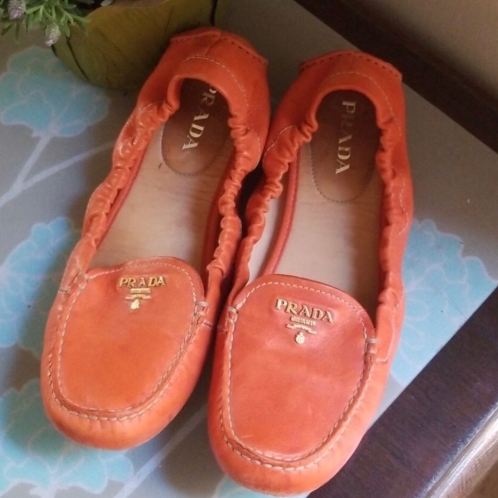 Prada Scrunch loafers
